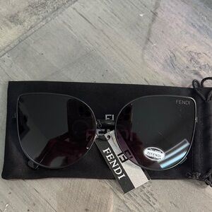 Fendi Dark women’s cat eye Sunglasses- no scratches on lenses